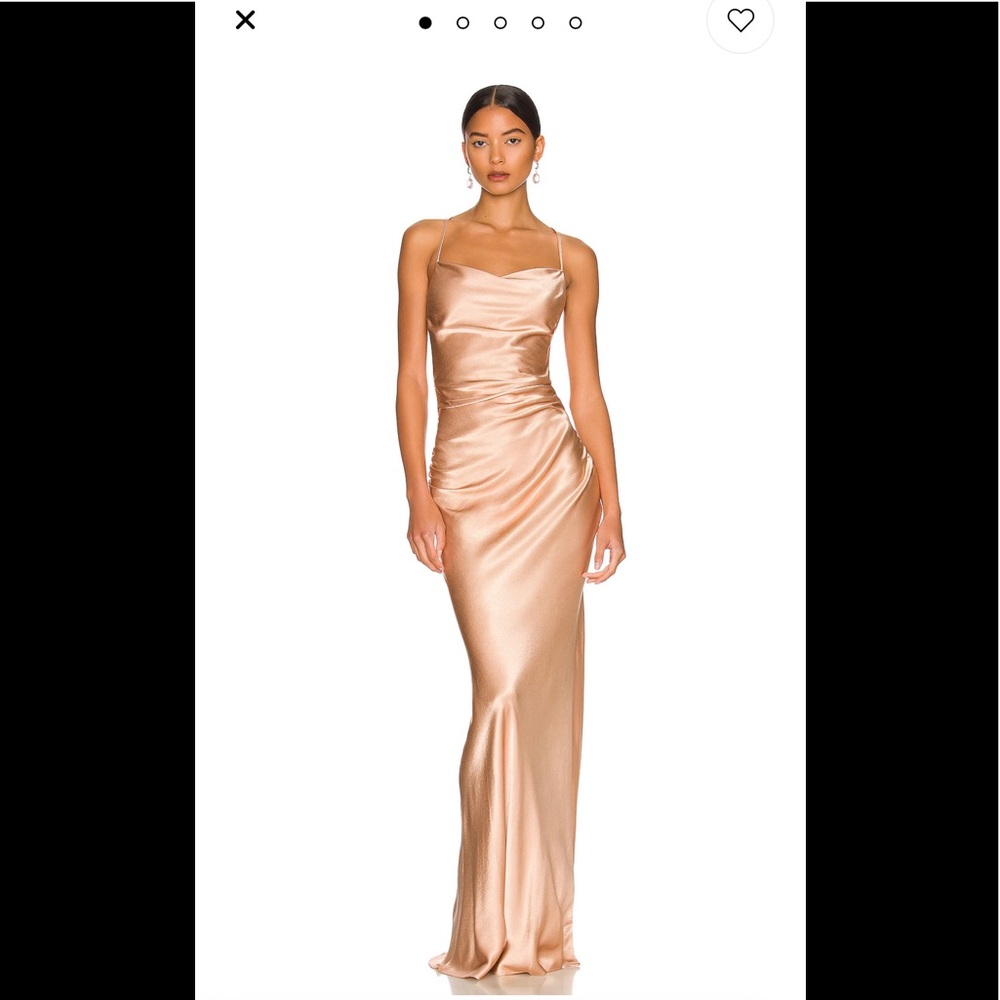 Shona Joy La Lune Lace Maxi Dress Desert Rose Size 2